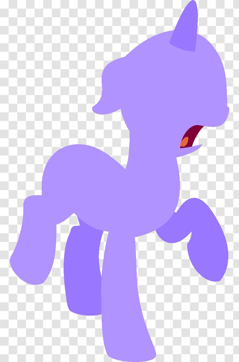 Cat Unicorn Pony Horse - Purple - Cute Transparent PNG