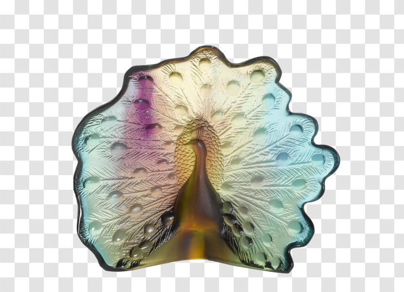 Daum Sculpture Work Of Art Haviland & Co. - Organism - Peacock Vibrant Transparent PNG