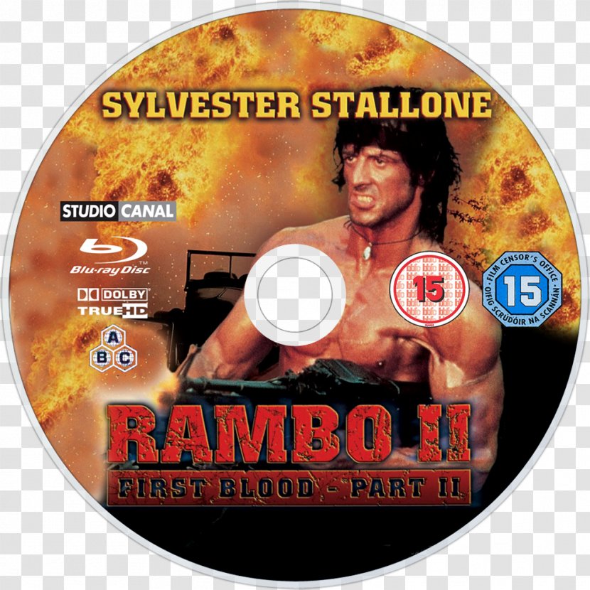 DVD Blu-ray Disc Rambo Compact Film - Rambo: First Blood Part II Transparent PNG