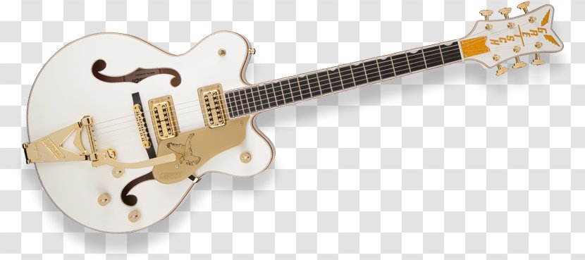 Acoustic Guitar Gretsch White Falcon Acoustic-electric Transparent PNG