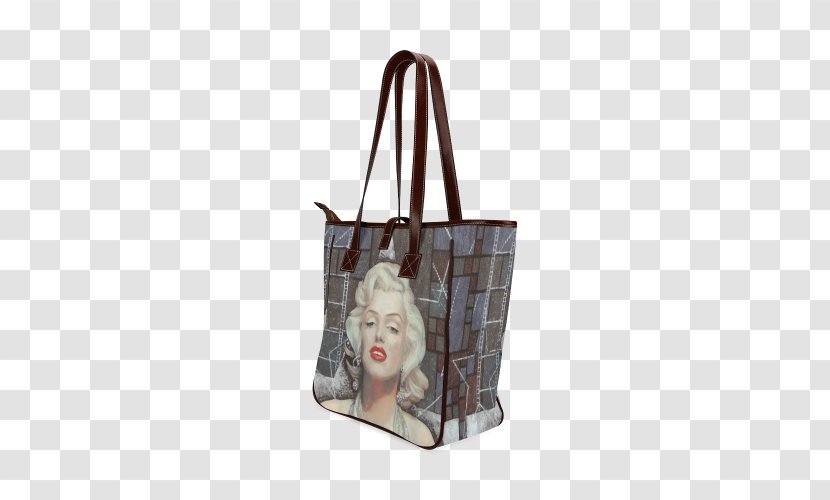 Tote Bag Handbag Leather Messenger Bags - MARYLIN MONROE Transparent PNG