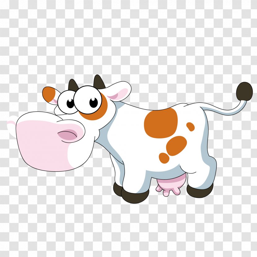 Cattle Cartoon Clip Art - Drawing - Cute Cow Transparent PNG