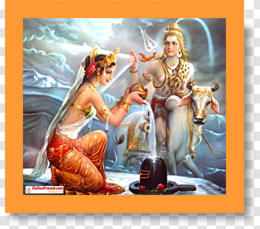 Shiva Parvati Hariyali Teej Bhadra - Puja - Durga Maa Transparent PNG