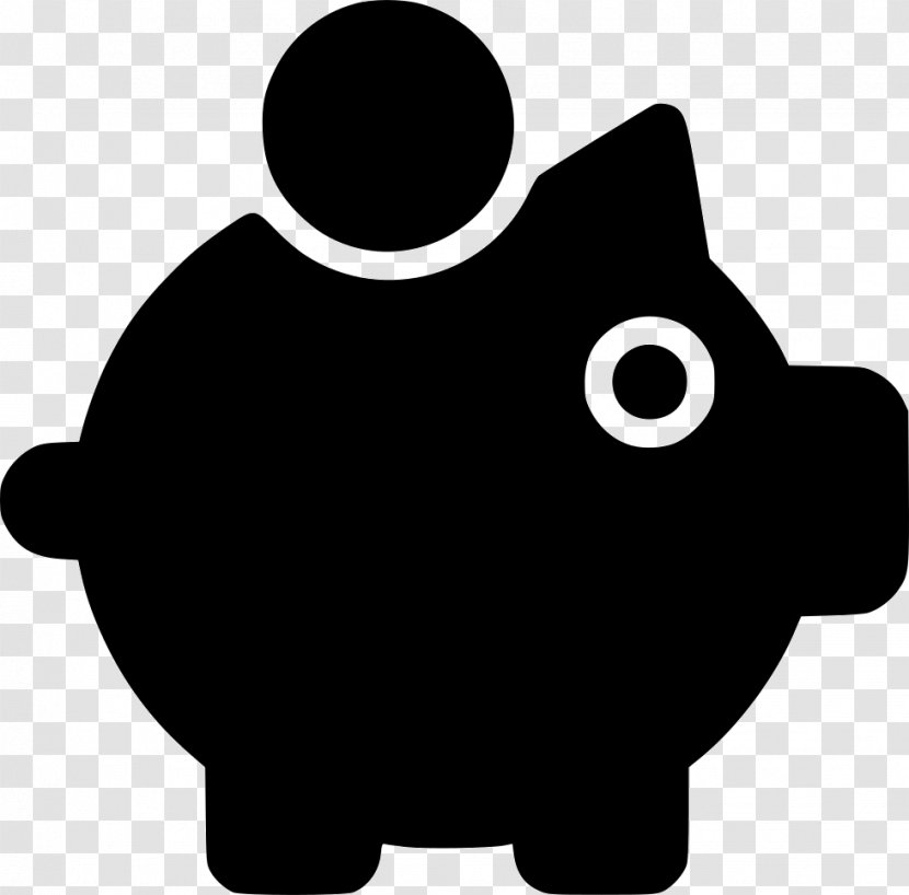 Piggy Bank Money Saving Silhouette - Finance Transparent PNG
