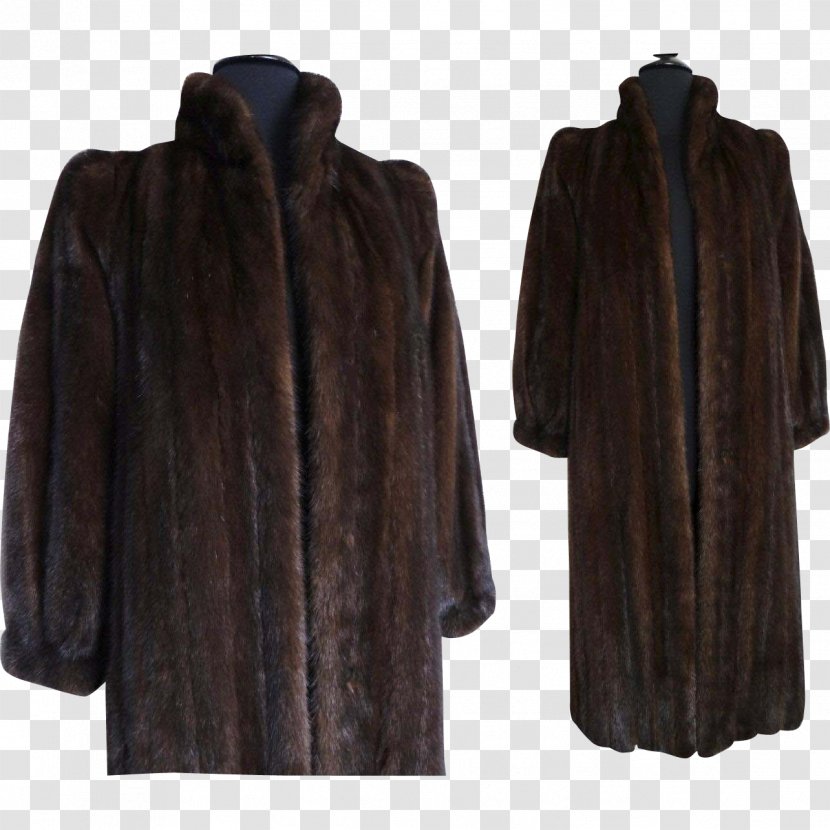 Fur Clothing Coat American Mink Robe - Sable - Jacket Transparent PNG