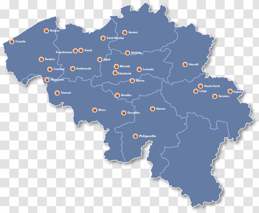 Belgium Kapaza Map - Area Transparent PNG