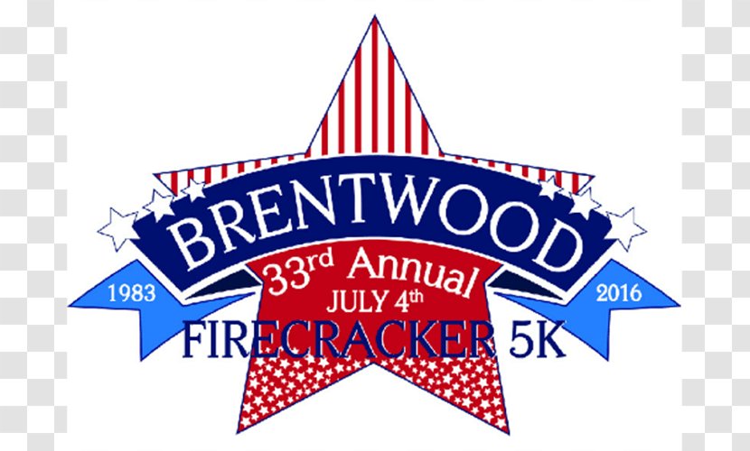 35th Annual Brentwood Firecracker 5K Competition Number Run - Raffle - Preemptive Transparent PNG