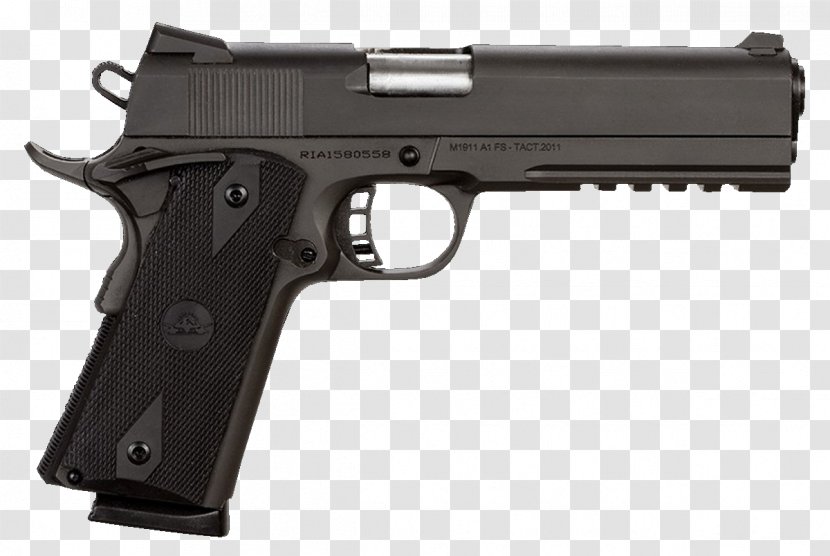 Rock Island Armory 1911 Series M1911 Pistol .22 TCM Semi-automatic 9×19mm Parabellum - Handgun - Weapon Transparent PNG