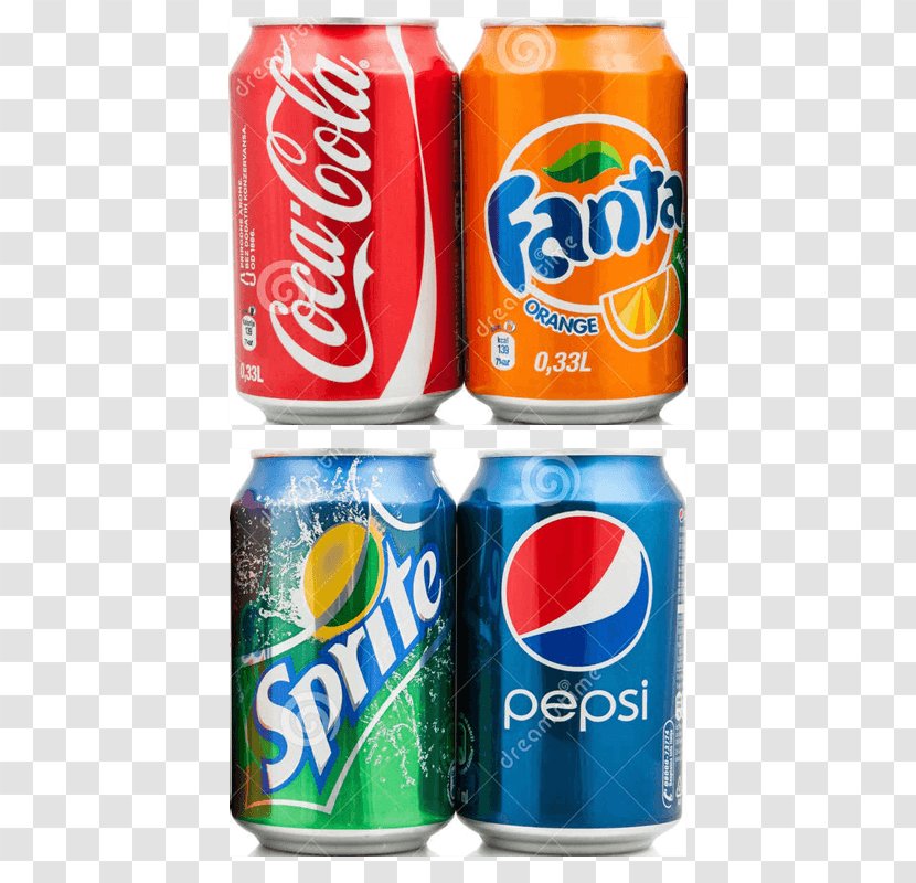 Fizzy Drinks Sprite Fanta Pepsi Coca-Cola - Carbonated Soft Transparent PNG