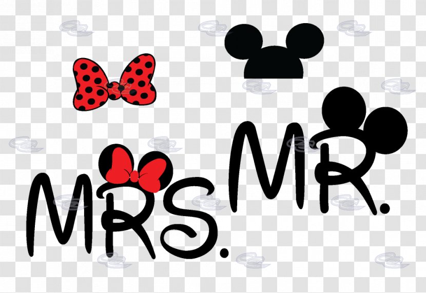 Minnie Mouse Mickey Mr. Mrs. T-shirt - Mrs Transparent PNG