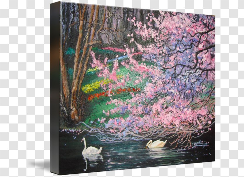 Cherry Blossom Painting Acrylic Paint - Stau150 Minvuncnr Ad Transparent PNG