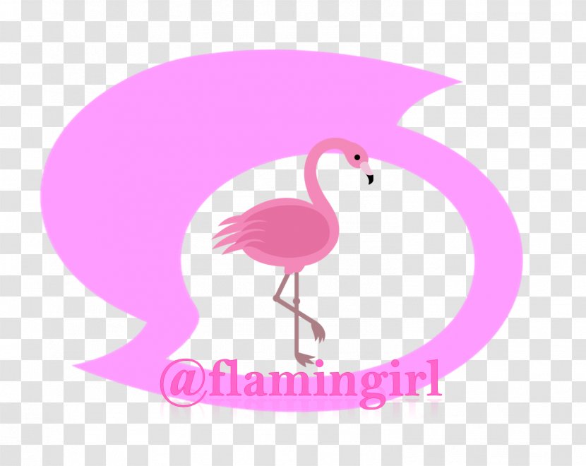 Clip Art Illustration Pink M Neck Text Messaging - Flamingo - Baby Transparent PNG