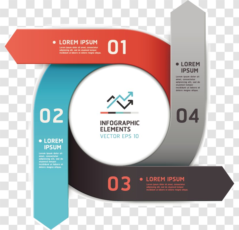 Vector Geometric Arrow - Infographic - Business Transparent PNG
