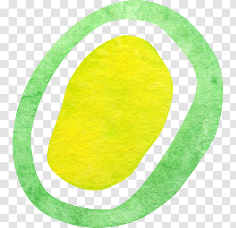 Green Leaf Oval Font - Colored Melon Transparent PNG