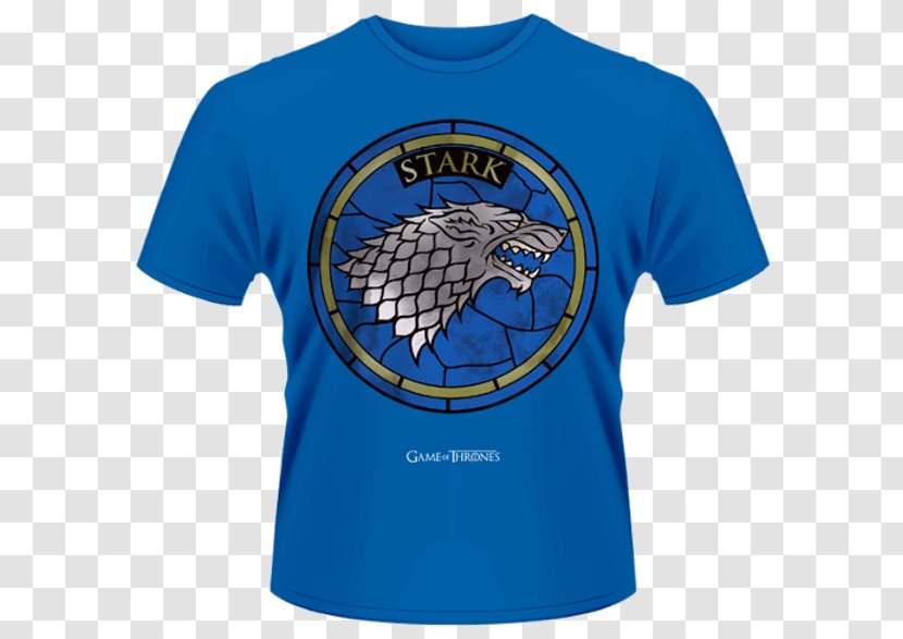T-shirt Daenerys Targaryen House Stark Fire And Blood - Arya Transparent PNG