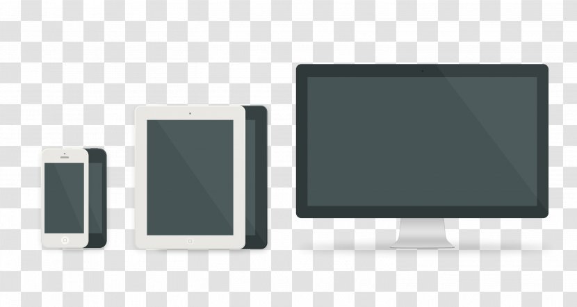 Computer Monitors Mockup Responsive Web Design Apple - Gadget - Perspective Mock Up Transparent PNG