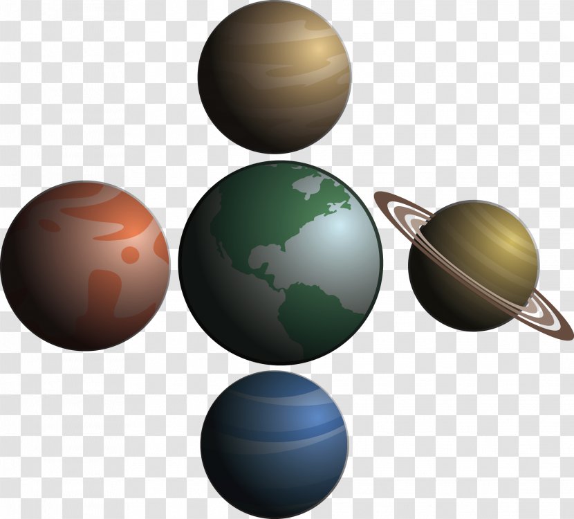 Euclidean Vector - Universe - Planet Realistic Material Transparent PNG