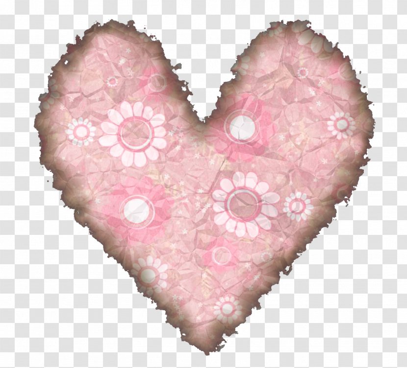 Pink Heart Petal - Flower Bed Transparent PNG