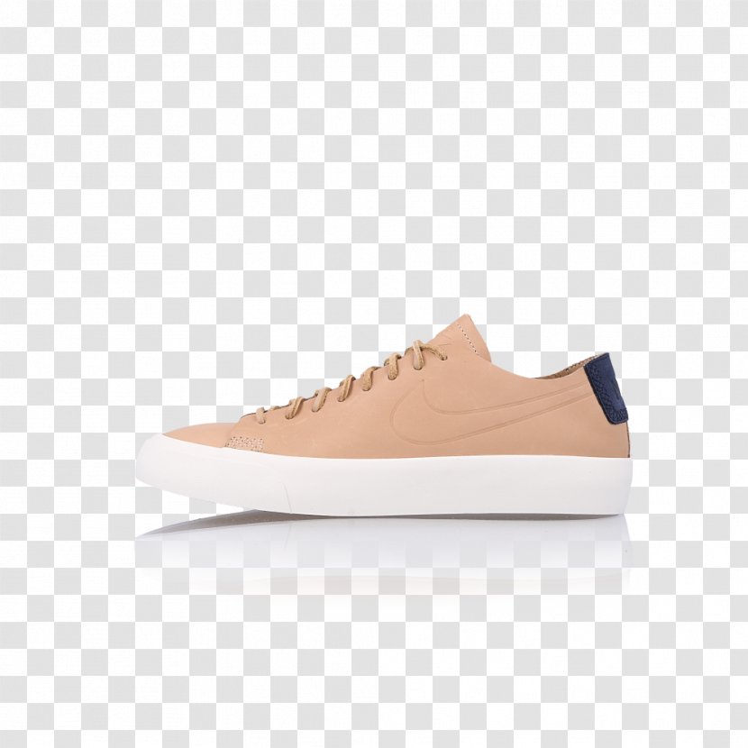 Sneakers Suede Shoe Sportswear - Beige - Nike Blazers Transparent PNG