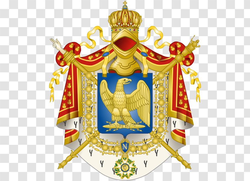 First French Empire Second Republic National Emblem Of France - Flag - Embraced Transparent PNG