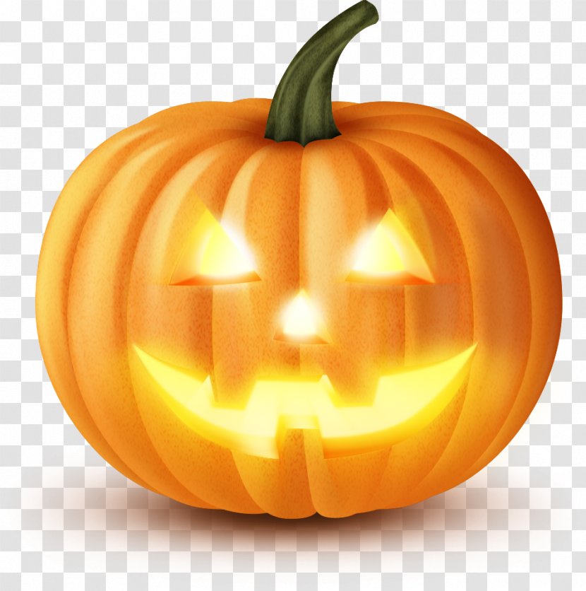 Halloween Pumpkin Jack-o'-lantern Clip Art - Cucurbita Transparent PNG