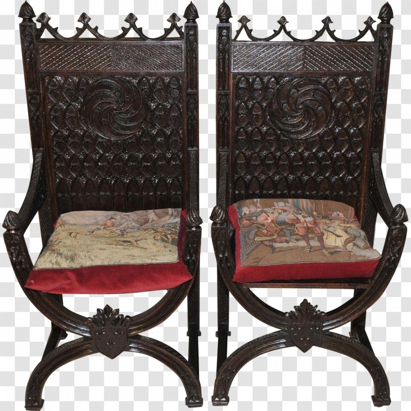 Chair Antique Furniture Cushion Clock - Wicker Transparent PNG