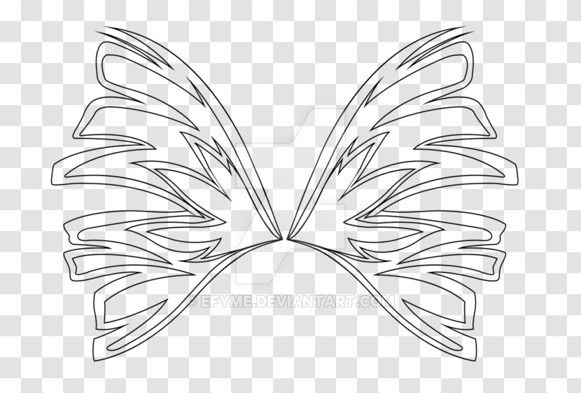 Sirenix Roxy YouTube Drawing DeviantArt - Moths And Butterflies - Angel Wing Transparent PNG