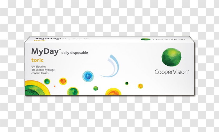Toric Lens Contact Lenses CooperVision MyDay Astigmatism - Coopervision Clariti 1 Day - Eye Transparent PNG