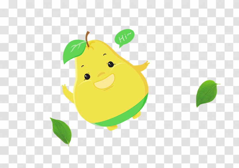 Fruit Asian Pear Jus De Poire - Fictional Character Transparent PNG