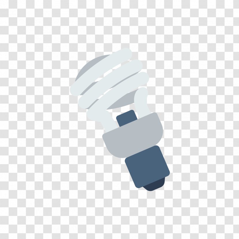 Incandescent Light Bulb Compact Fluorescent Lamp - Gray Energy Saving Transparent PNG