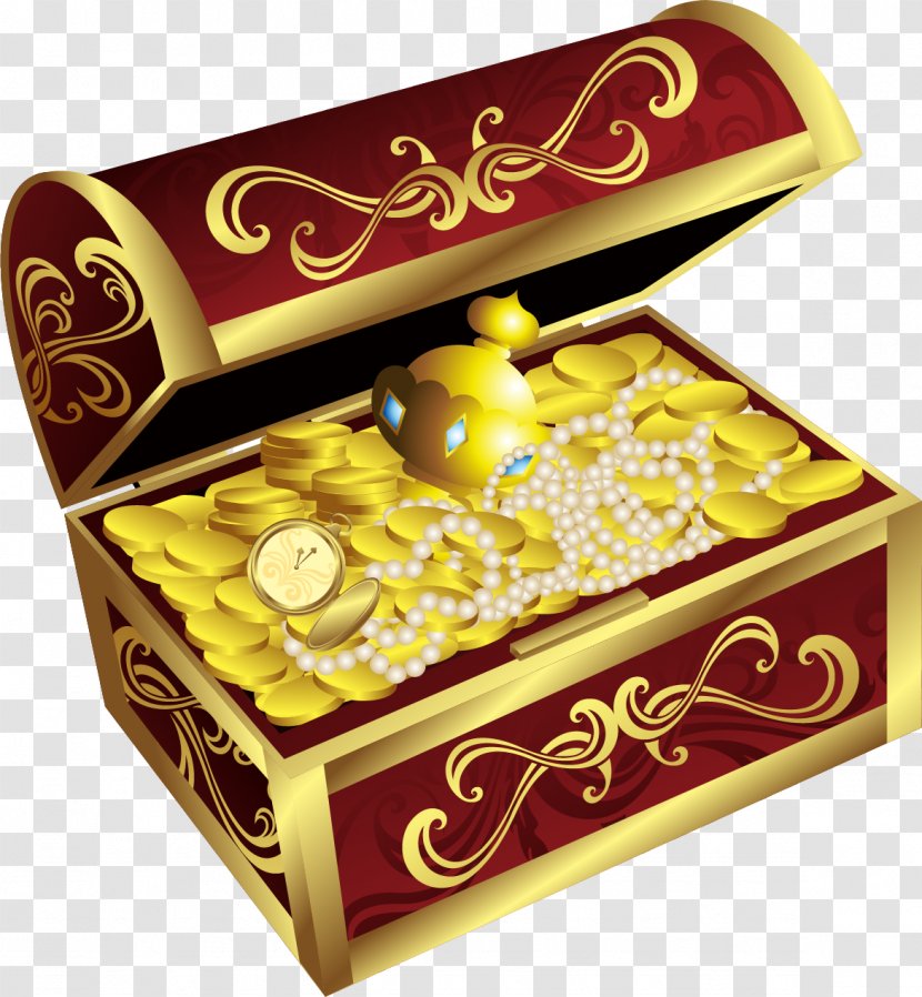 Jewellery Casket Gold Clip Art Bijou - Pearl Transparent PNG