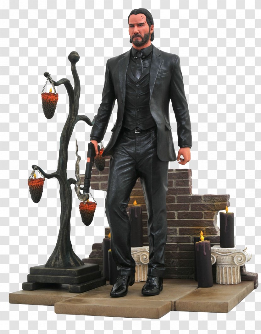 John Wick Chapter 2 PVC Statue Action & Toy Figures Sculpture - Figurine - Keanu Reeves Transparent PNG