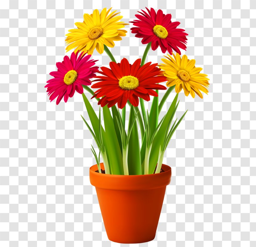 Clip Art Flowerpot Houseplant - Vase - Flower Transparent PNG