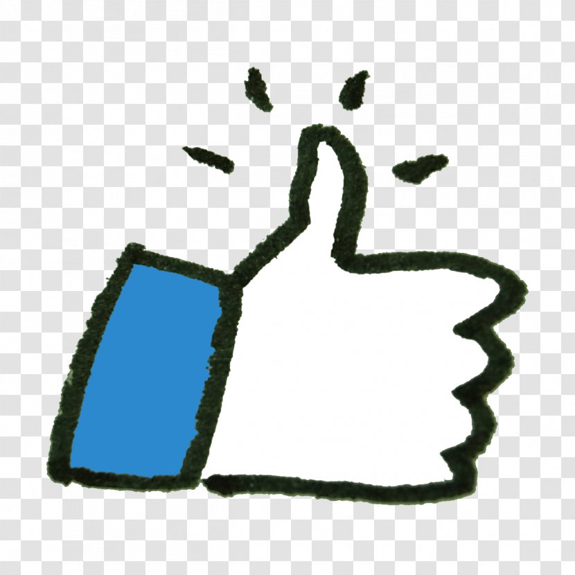 Facebook YouTube Like Button Thumb Signal - Kleurplaat Transparent PNG