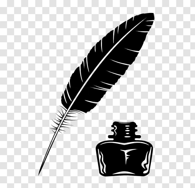Quill Inkwell Drawing Clip Art - Pen Transparent PNG