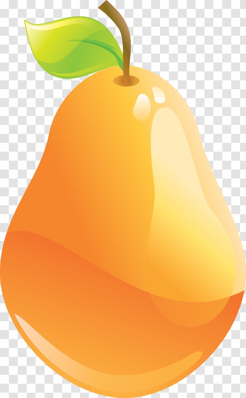 Pear Clip Art - Tangerine - Yellow Image Transparent PNG