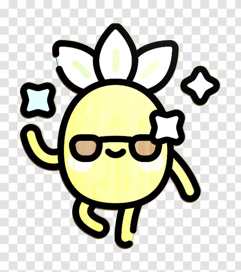 Pineapple Character Icon Cool Icon Transparent PNG