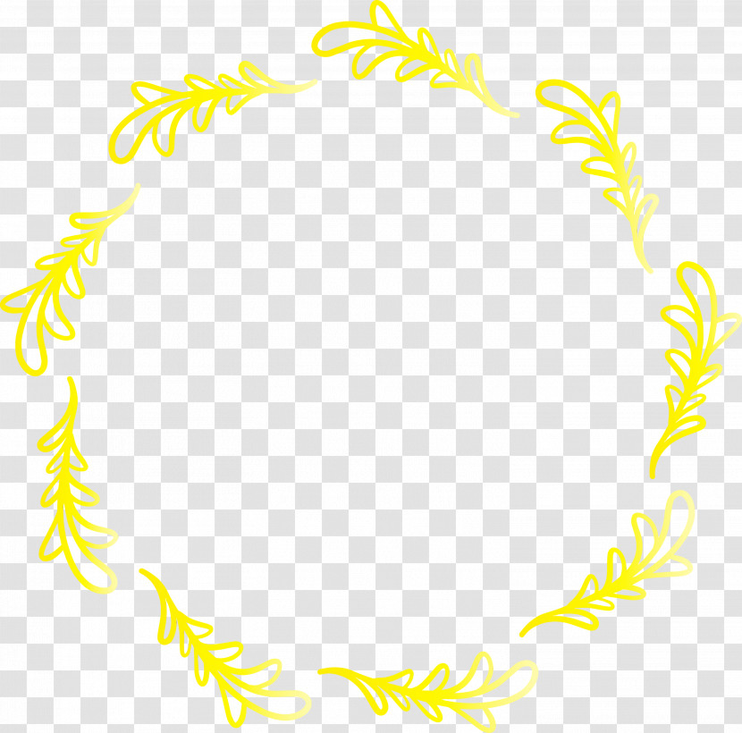 Yellow Line Circle Transparent PNG