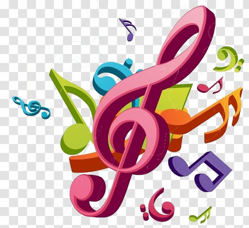 Musical Note Color Illustration - Flower - Cartoon Notes Transparent PNG