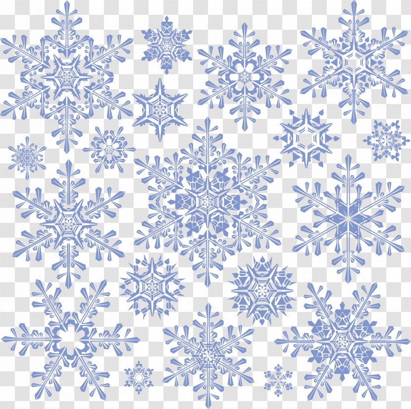 Snowflake Euclidean Vector Clip Art - Symmetry - Snowflakes Image Transparent PNG