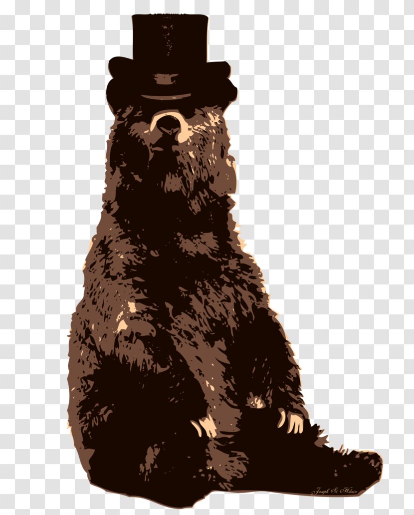 Bear Party Hat Top - Silhouette - Bears Transparent PNG