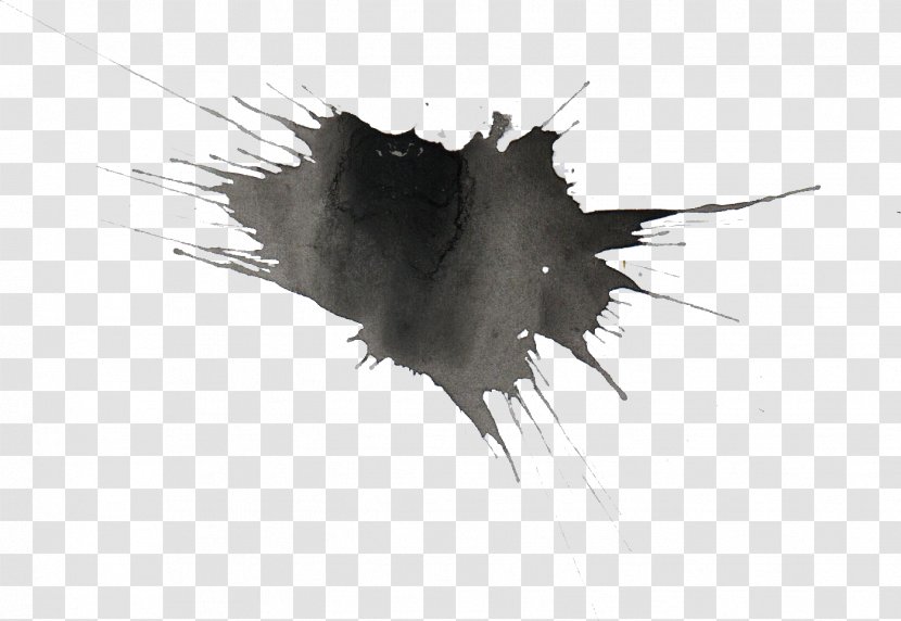 Watercolor Painting - Black And White - Watercolour Transparent PNG