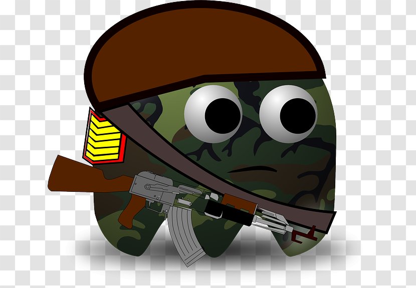 Pac-Man Soldier Army Military - Squad - Cartoon Transparent PNG