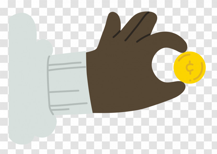 Hand Pinching Coin Transparent PNG