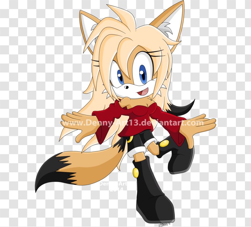 Sonic The Hedgehog Tails Fennec Fox Amy Rose - Watercolor Transparent PNG