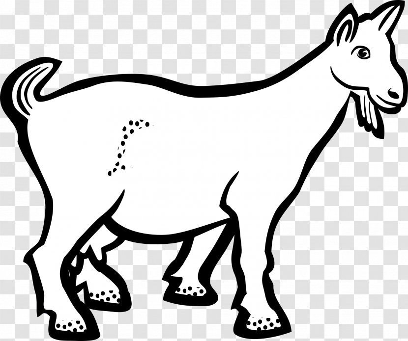 Clip Art Goat Vector Graphics Openclipart - Animal Figure Transparent PNG