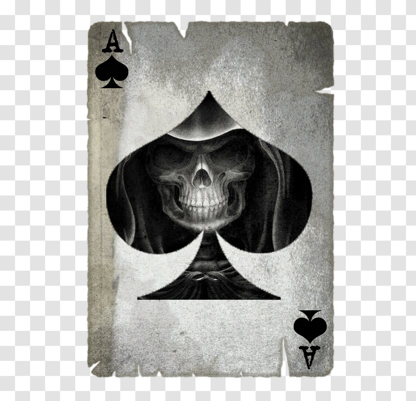 Ace Of Spades Playing Card Desktop Wallpaper - Silhouette Transparent PNG