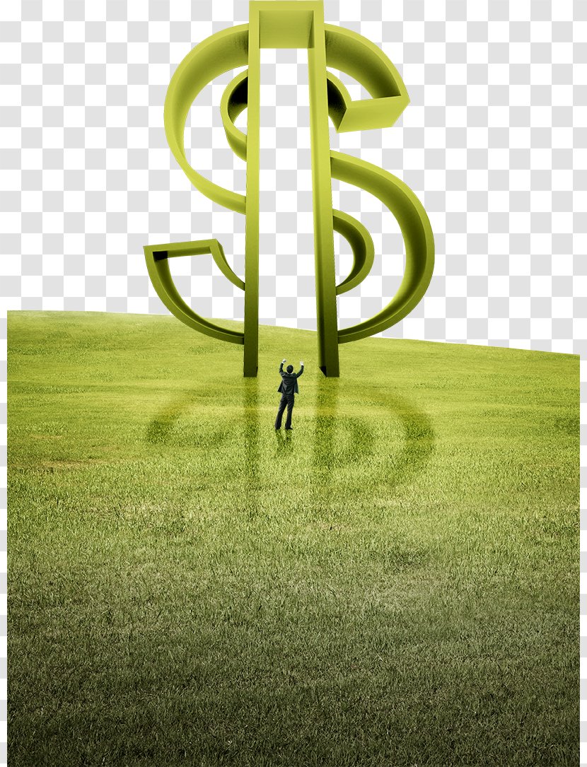 United States Dollar Businessperson - Poster - Sign And People On The Grass Transparent PNG