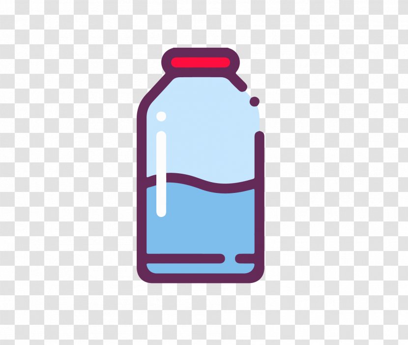 Milk Bottle Icon - Plastic - Lovely Aquarius Transparent PNG