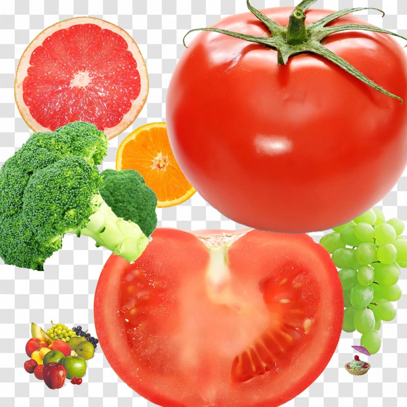Tomato Juice Cherry Campari Soup Fruit - Red Transparent PNG